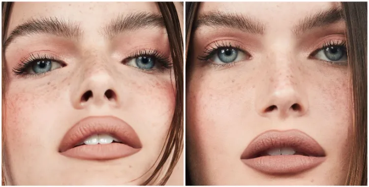 شفاه ممتلئة بالمكياج 