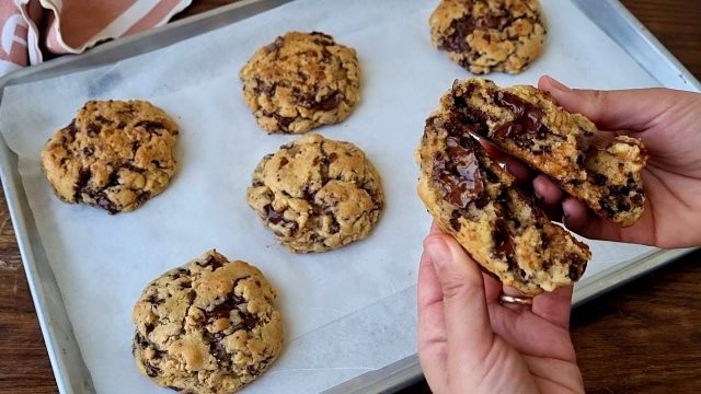 طريقة تحضير كوكيز نيويورك بالشوكولاته