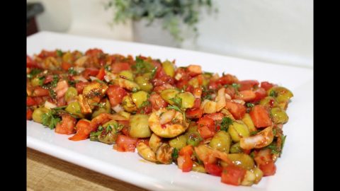 طريقة إعداد سلطة الزيتون الحارة