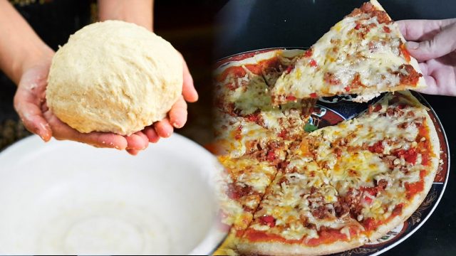 كيفية تجهيز عجينة بيتزا قطنية