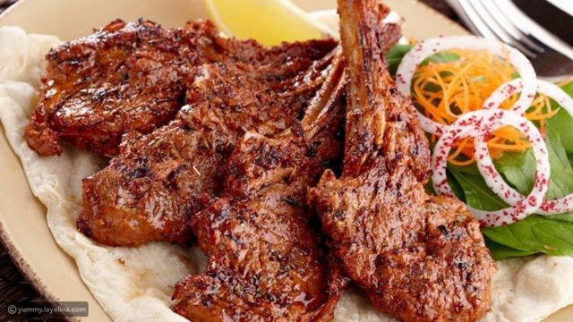 كيفية تجهيز ريش مشوية بالفرن