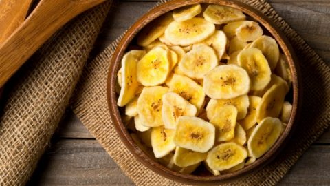 كيفية تجهيز شيبس الموز