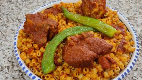 طريقة إعداد مكرونة بالصوص