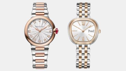 ساعات عصرية من الذهب والفولاذ